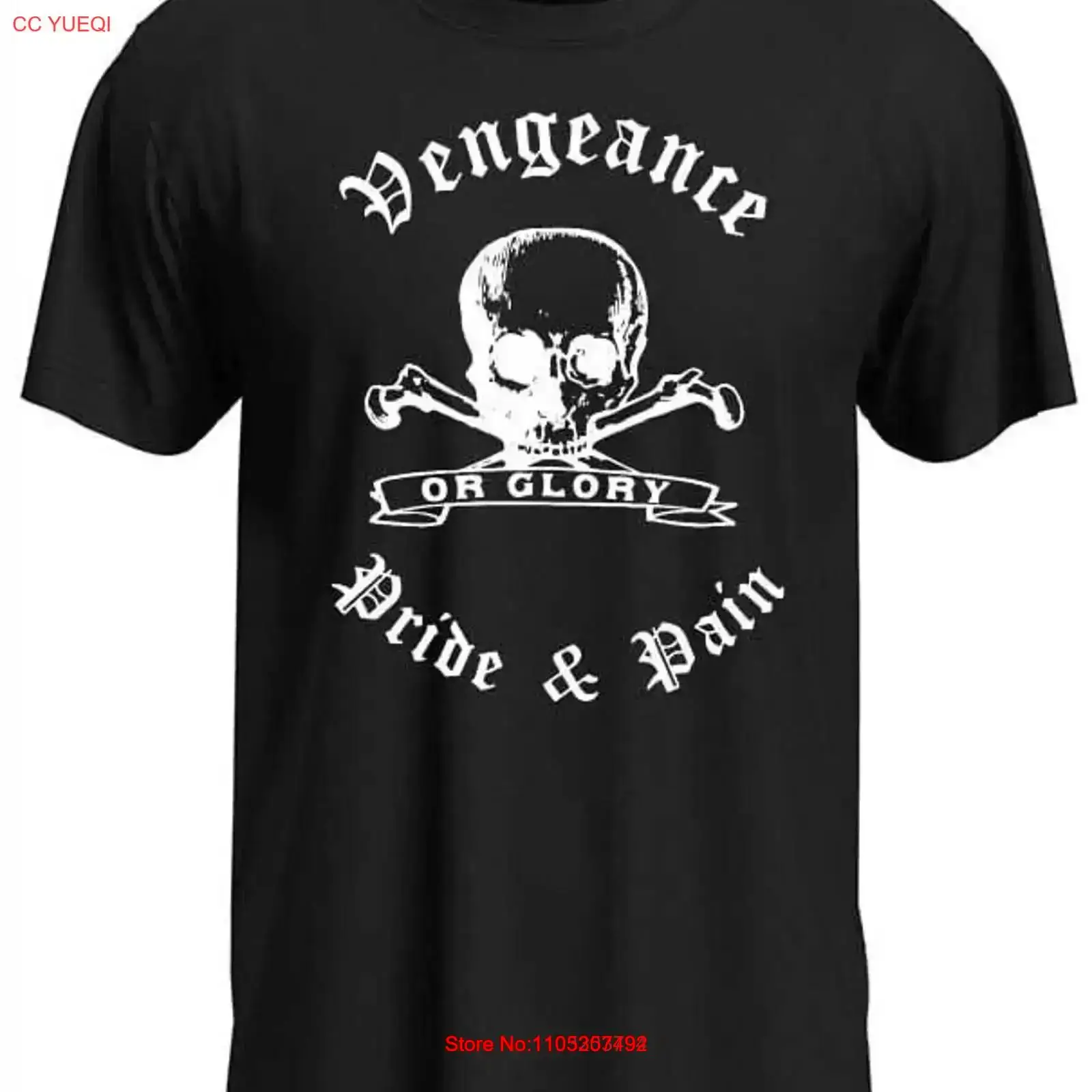 Xl Men'S Fashion - تي شيرت أسود من Vengeance Pride