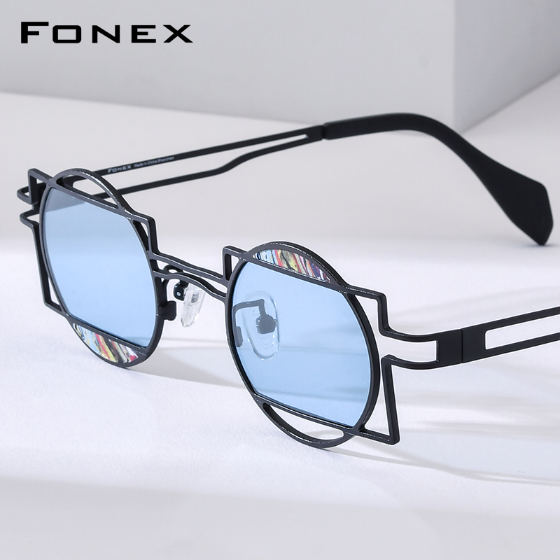 Men'S Fashion Glasses 2026 - نظارات شمسية FONEX من التيتانيوم النقي