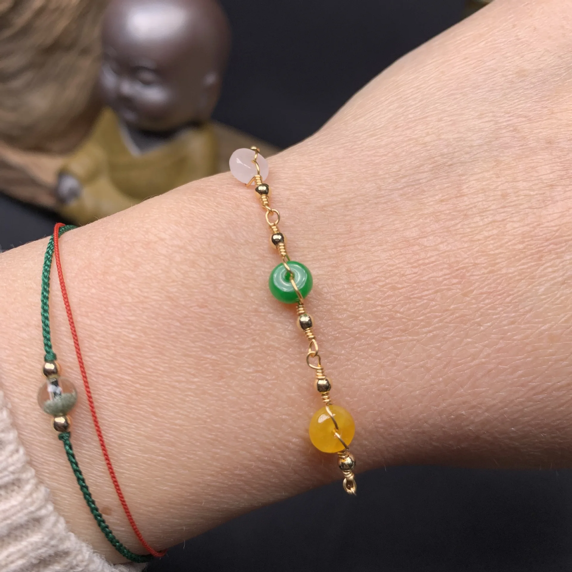 Men'S Fashion Jewelry Bracelets - اليشم أساور للنساء سحر الزمرد أساور