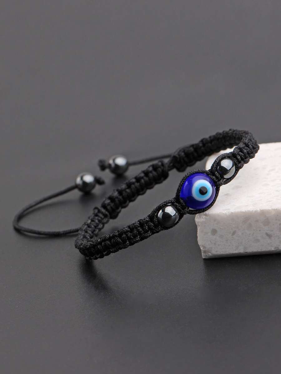 Men'S Fashion Jewelry Bracelets - سوار رجالي أنيق وشائع مزين بالعين