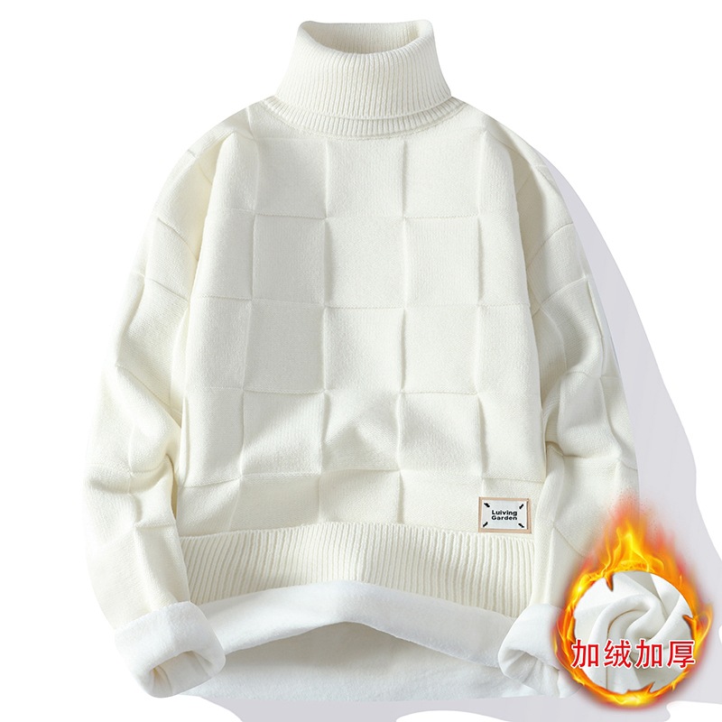 Mens Fashion Jumpers - جديد الشتاء الرجال الصوف الدافئة الياقة