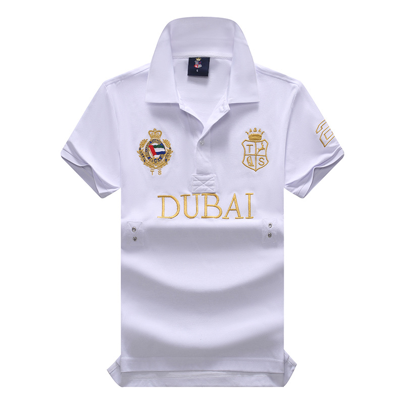 Dubai Men'S Fashion - قمصان بولو جديدة للرجال قطن تطريز