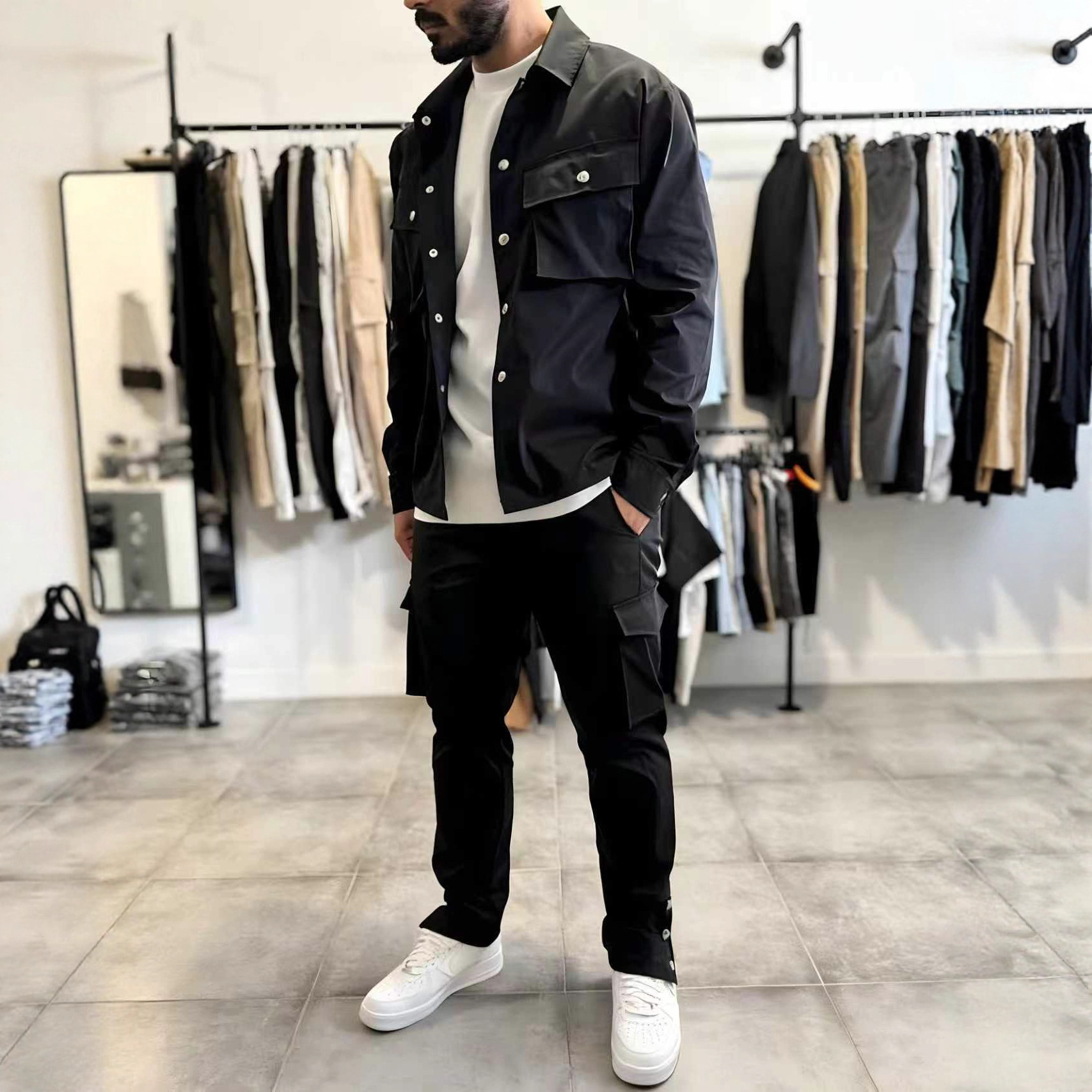 Jacket Mens Fashion - طقم سترة وبنطلون رجالي عصري متعدد