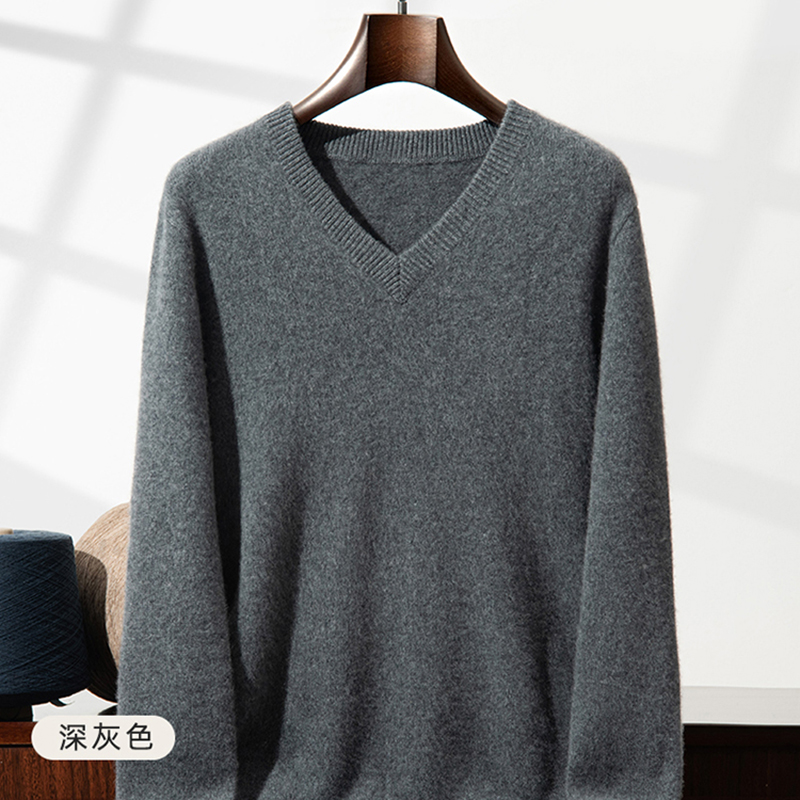 سترة كشمير سميكة للرجال بياقة  - مراجعة Mens Fashion Jumpers وسعره