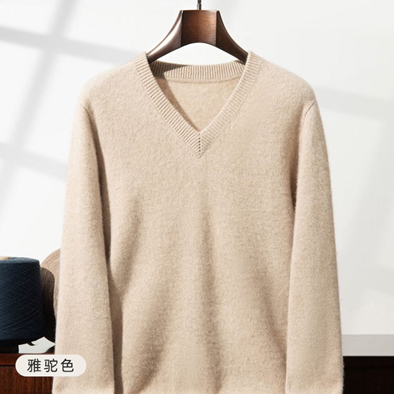 سترة كشمير سميكة للرجال بياقة  - مراجعة Mens Fashion Jumpers وسعره