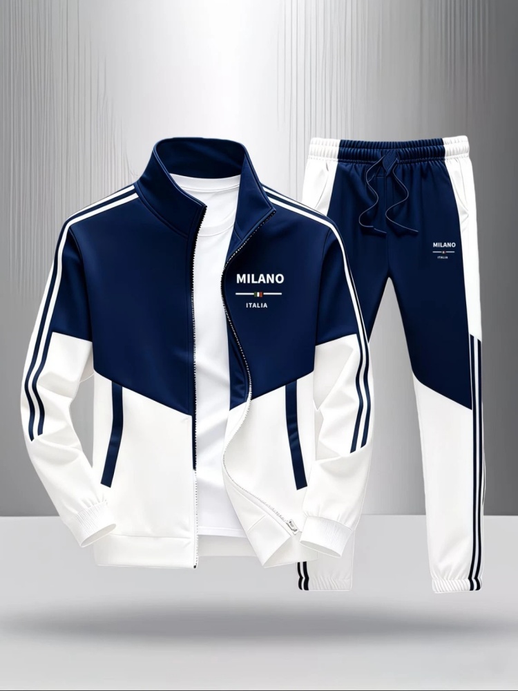بدلة رياضية رجالية من قطعتين ب - مراجعة Jacket Mens Fashion وسعره