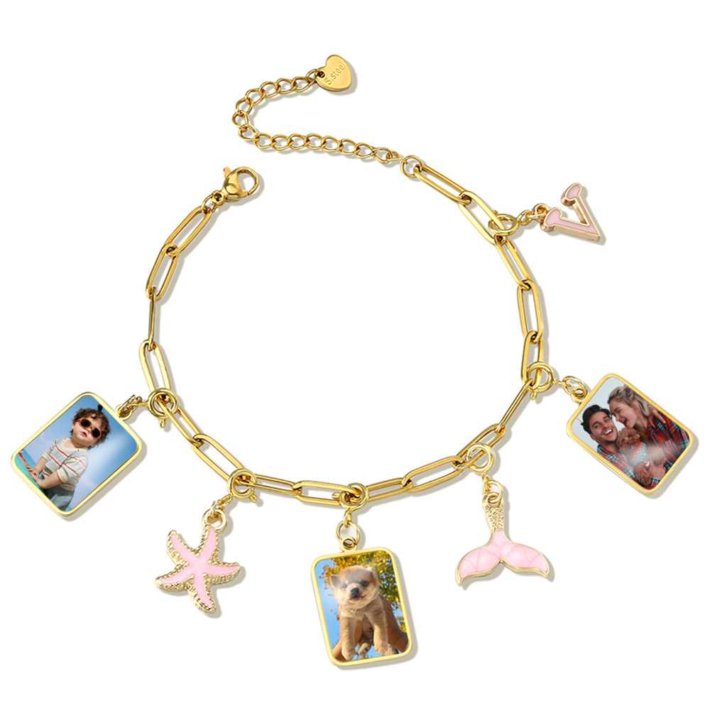 تخصيص صورة رسالة العلم قلادة ق - مراجعة Men'S Fashion Jewelry Bracelets وسعره