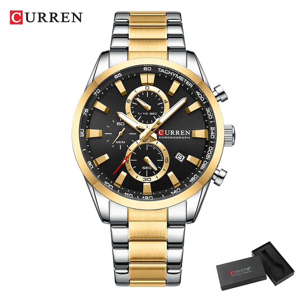 CURREN ساعات كوارتز كرونو رياض - مراجعة Men'S Fashion Model وسعره