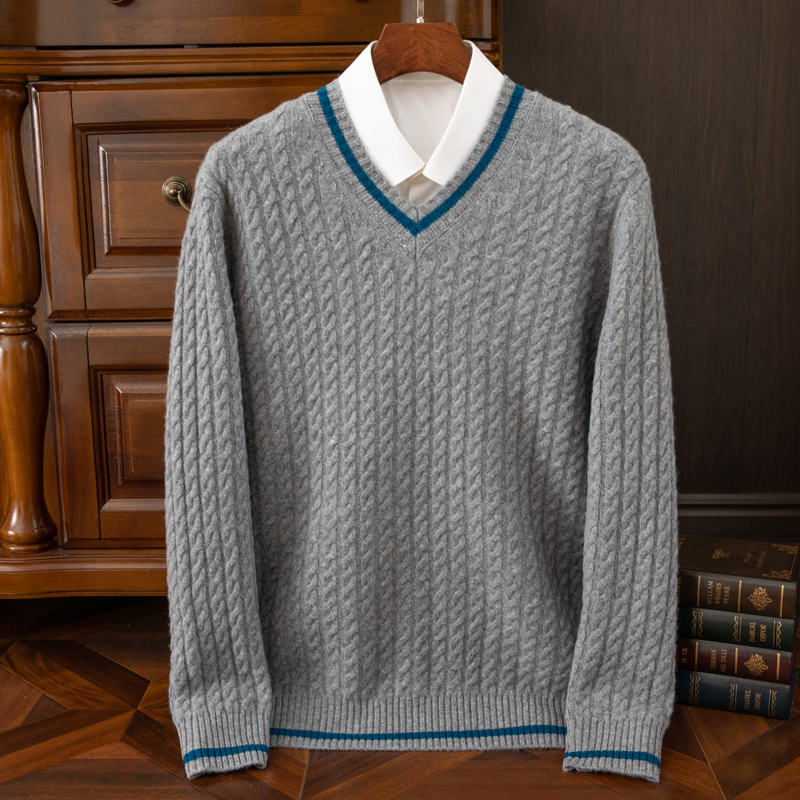 سترة كشمير نقية 100% جديدة سمي - مراجعة Mens Fashion Jumpers وسعره
